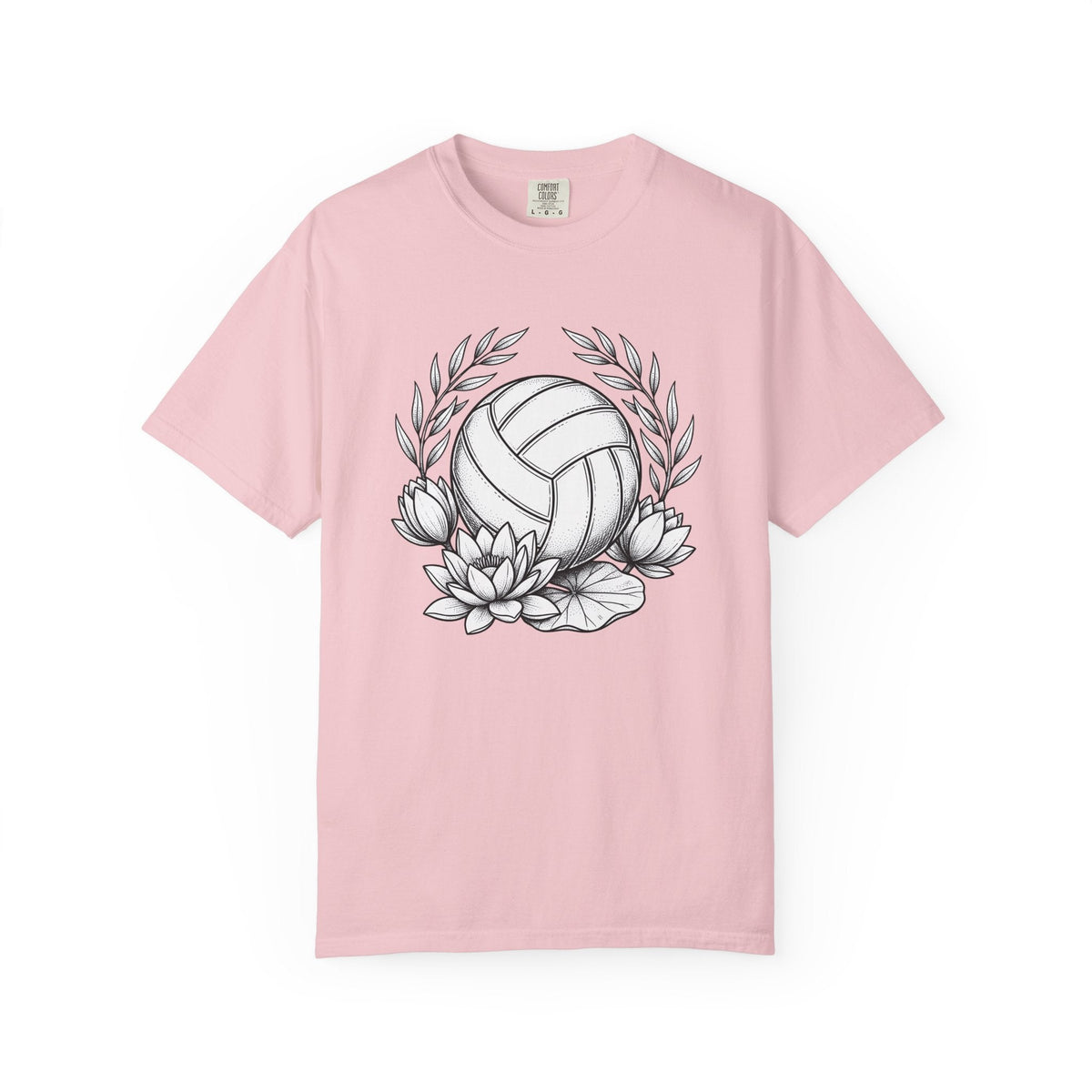 Volleyball Bloom Shirt Petal Gift Women Outline Tee T-Shirt product image 3