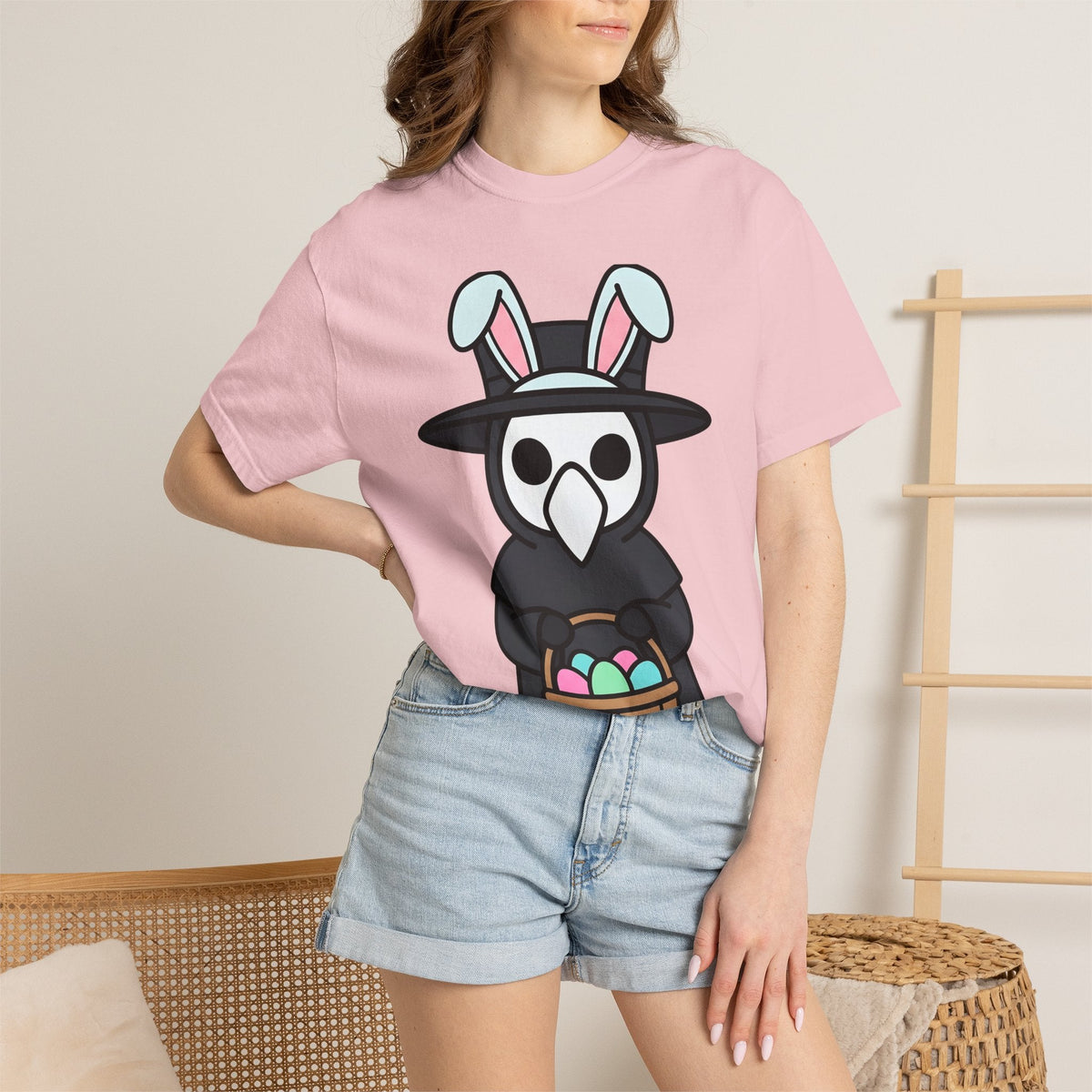 Plague Doctor Bunny Shirt Easter Gothic Unisex Gift Cute product image 12