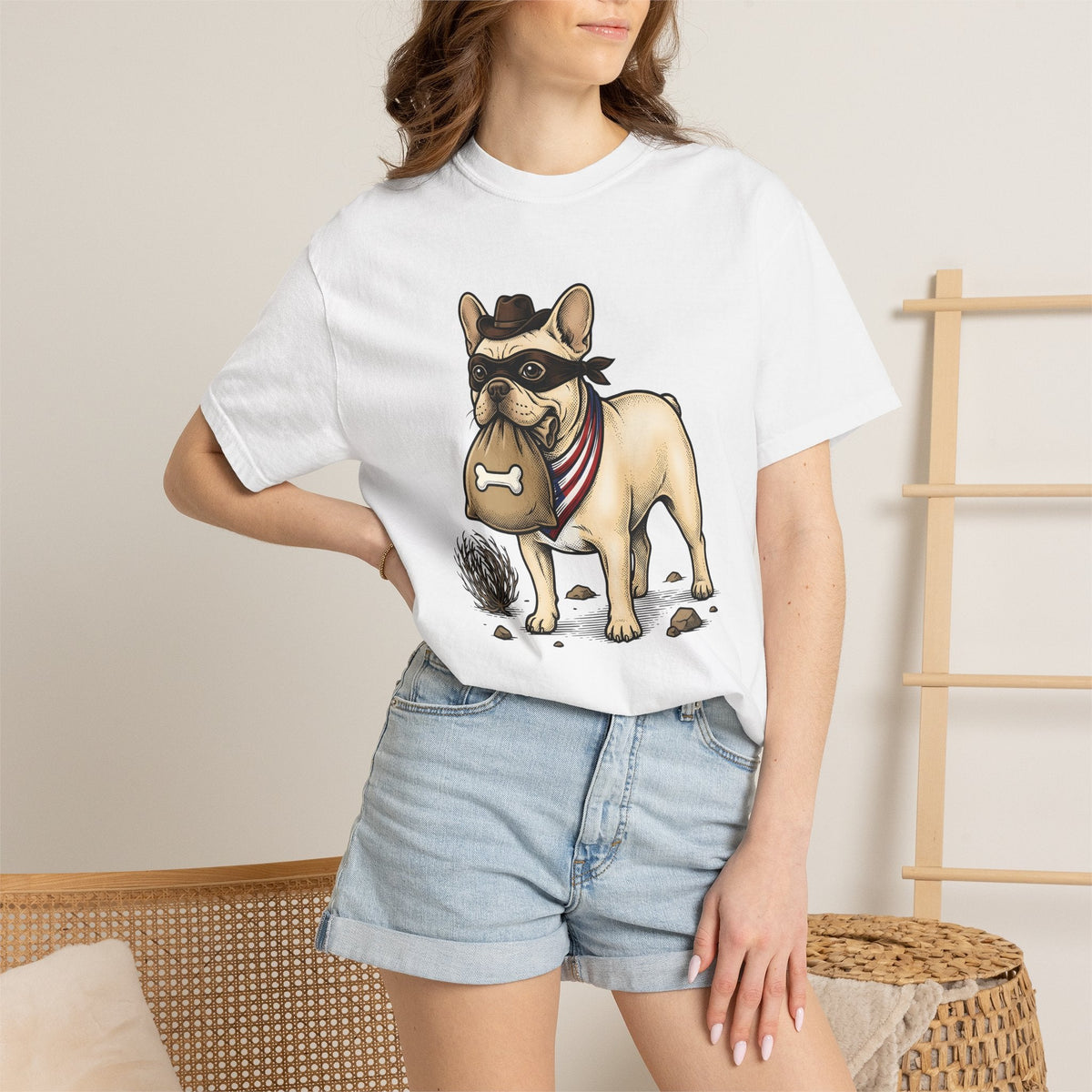 French Bulldog Shirt Dog Ranch Unisex Gift Animated Tee product image 6