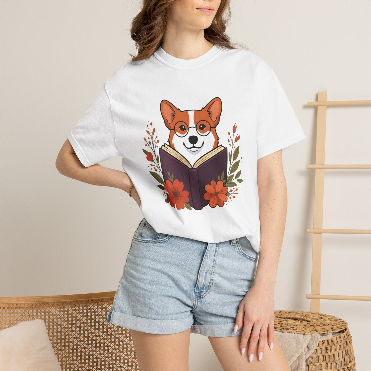 Corgi Pet Book Shirt Dog Literature Unisex Gift product image 6