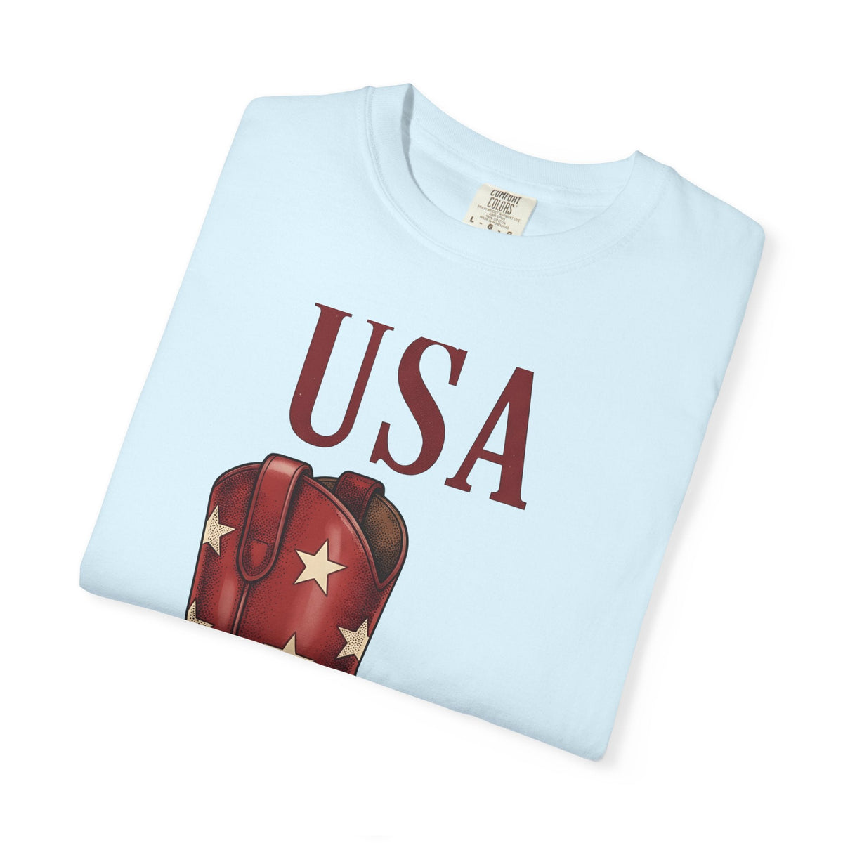 Western Boot Shirt America Cowboy Unisex Gift Retro Tee product image 8