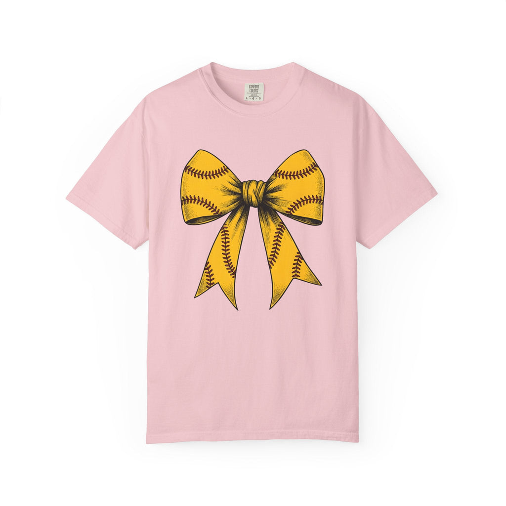 Softball Ribbon Bow Shirt Competition Gift Women Cartoon product image 3