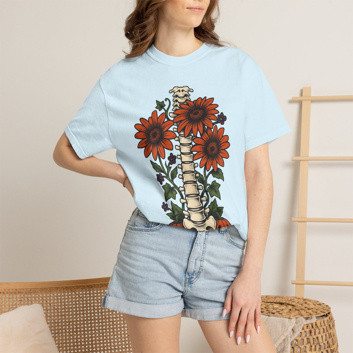 Spine Flower Pumpkins Shirt Halloween Horror Unisex Gift product image 9