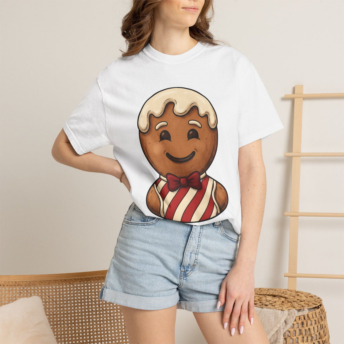 Gingerbread Man Shirt Christmas Food Unisex Gift Cute Tee product image 6