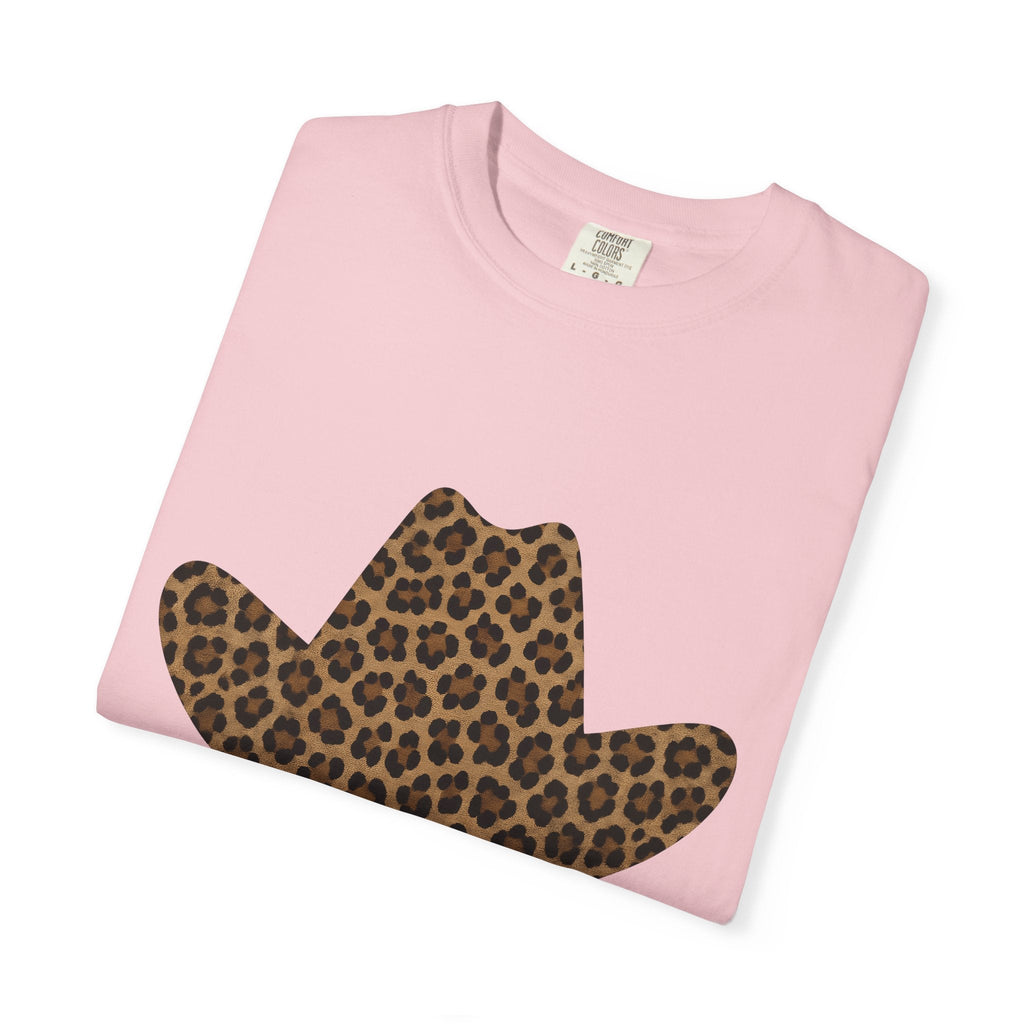 Spotted Cowboy Hat Shirt Animal Print Rustic Unisex Gift Graphic Tee Cowboy Hat