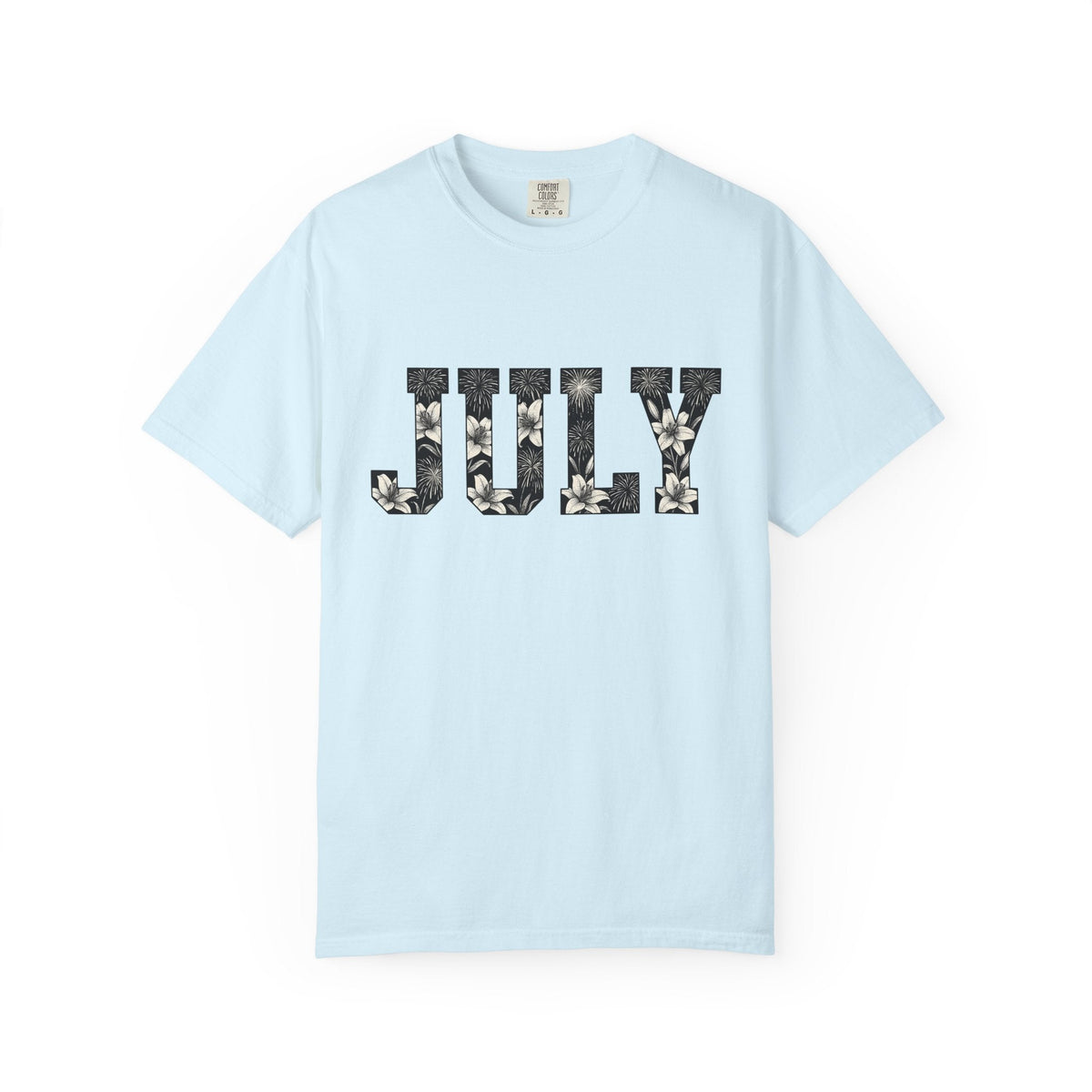 Bloom Fireworks Typography Shirt 4th Of July Garden Unisex product image 2