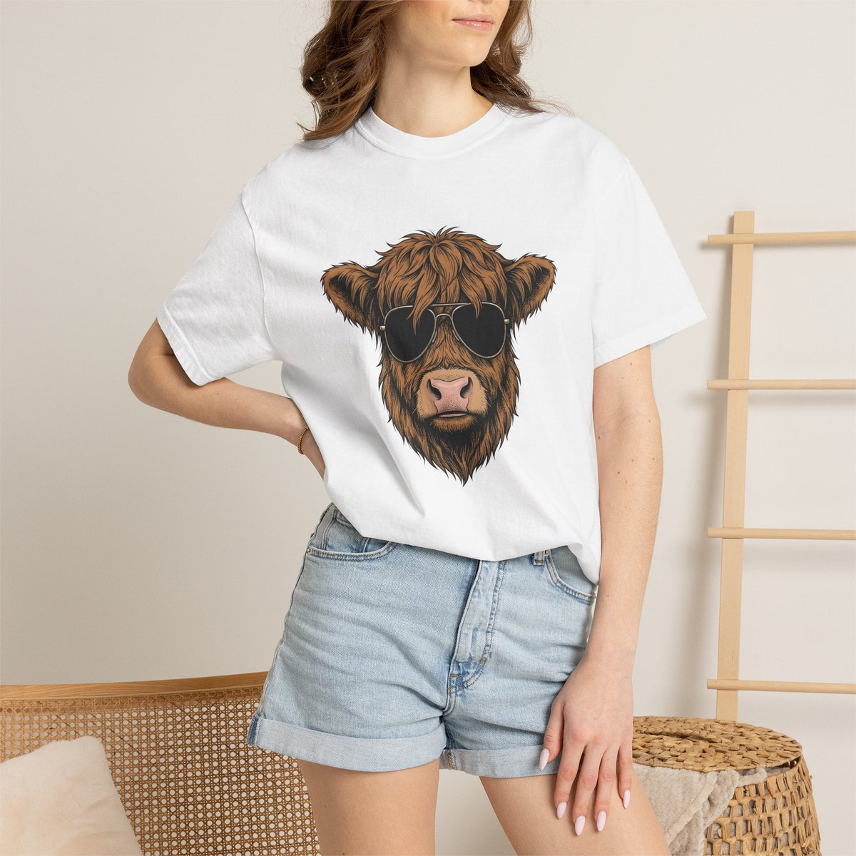 Mountain Cow Shirt Highland Livestock Unisex Gift Hippie product image 6