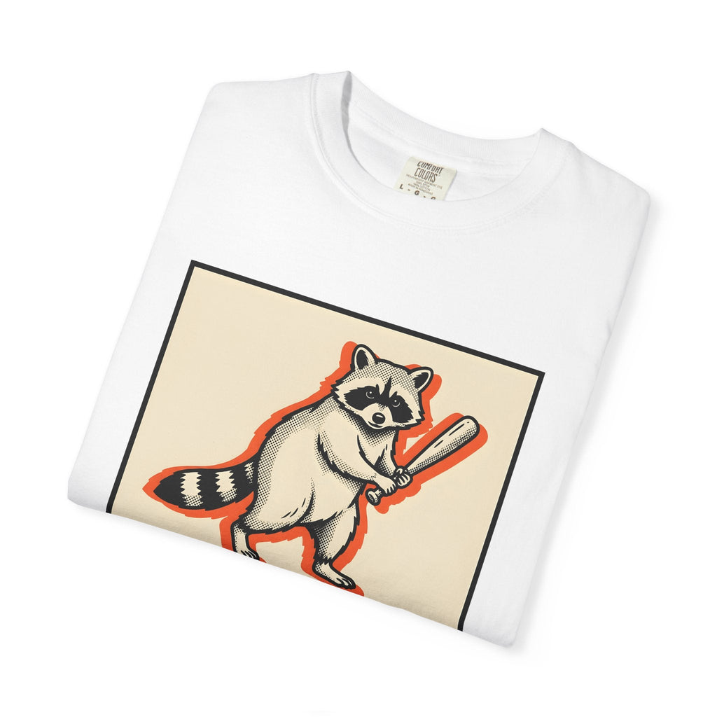Raccoon Bat Shirt Funny Pets Unisex Gift Line Art Tee product image 5