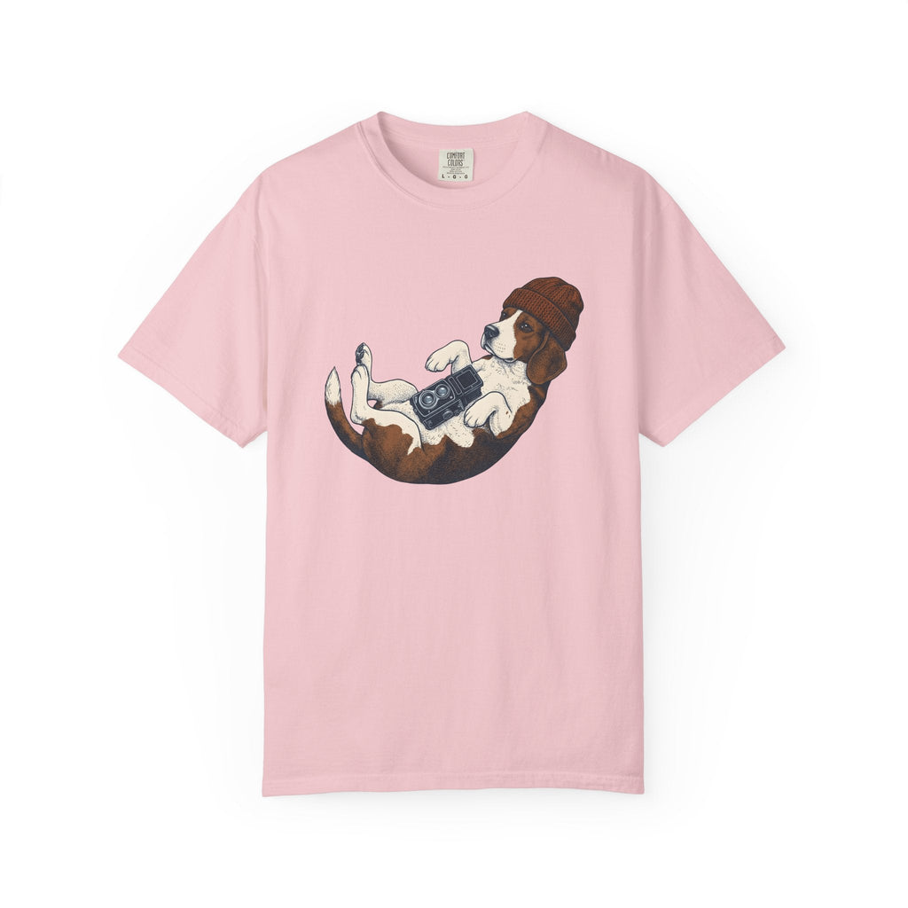 Beagle Puppy Shirt Dog Camera Gear Gift Women Sketch Tee product image 3