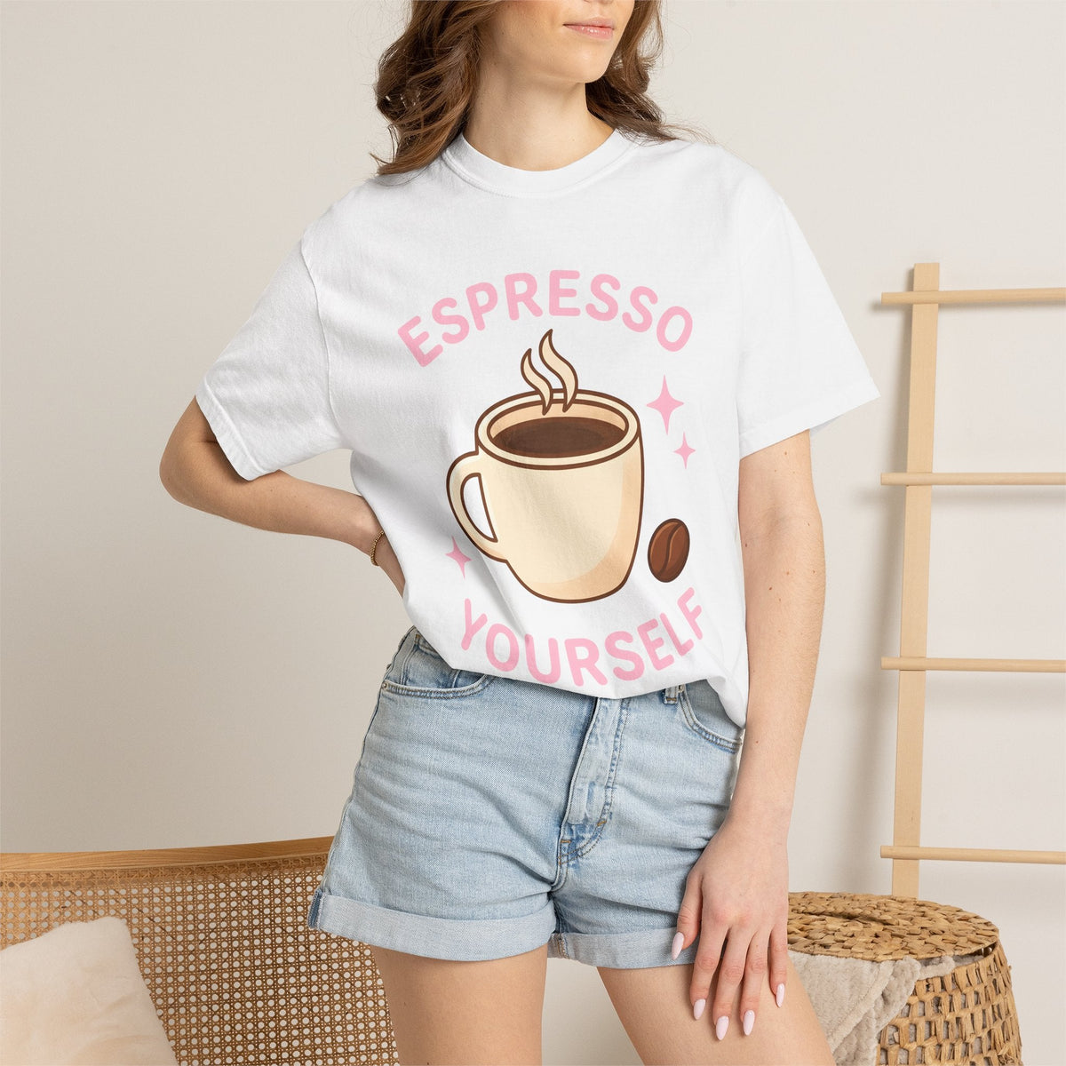 Coffee Cup Shirt Coffee Foodie Unisex Gift Cute Tee Mug T-Shirt Coffee Fan