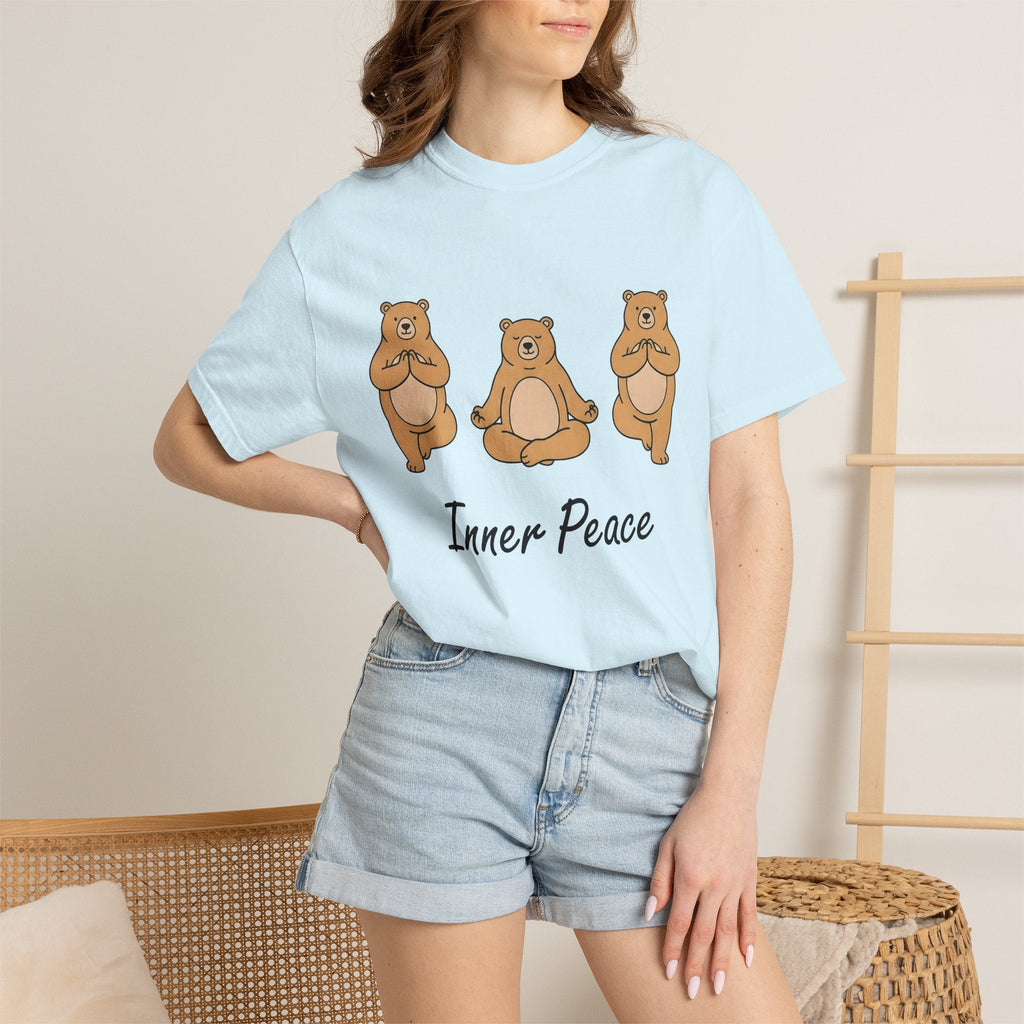 Meditation Bear Shirt Yoga Wildlife Unisex Gift Kawaii Tee product image 9