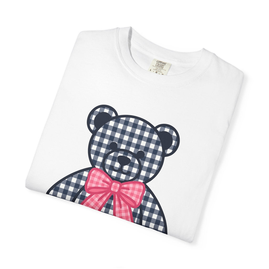 Plaid Teddy Bear Shirt Cute Animal Unisex Gift Kawaii Tee product image 5