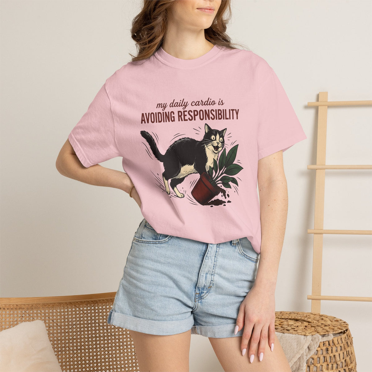 Tuxedo Cat Shirt Humor Unisex Gift Vintage Tee T-Shirt Fan product image 12