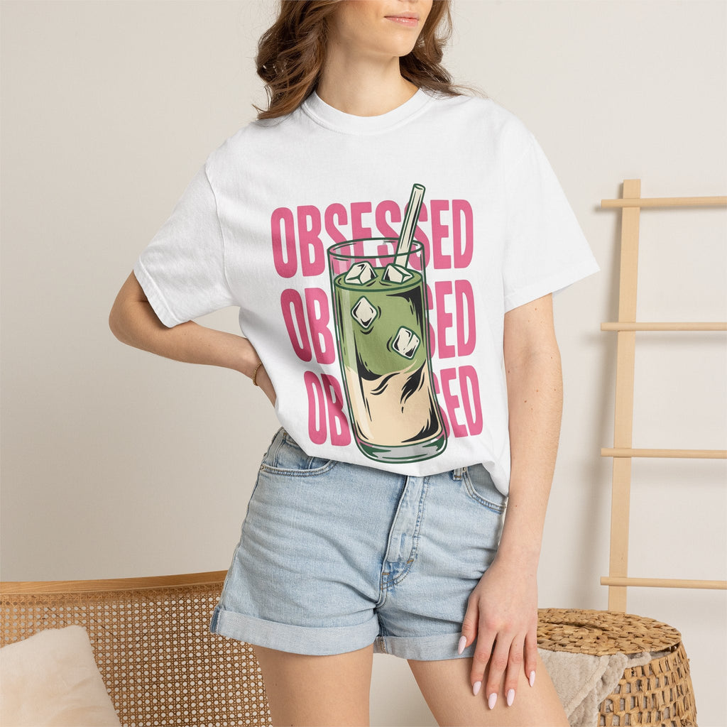 Iced Matcha Latte Shirt Drinks Foodie Gift Women Pop Art product image 6