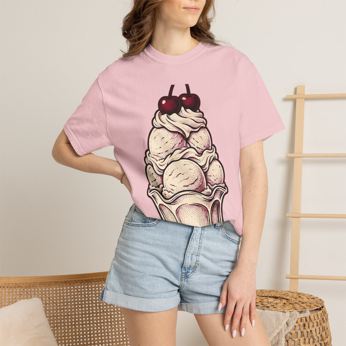 Ice Cream Cone Shirt St Valentines Day Sweets Gift Women product image 12