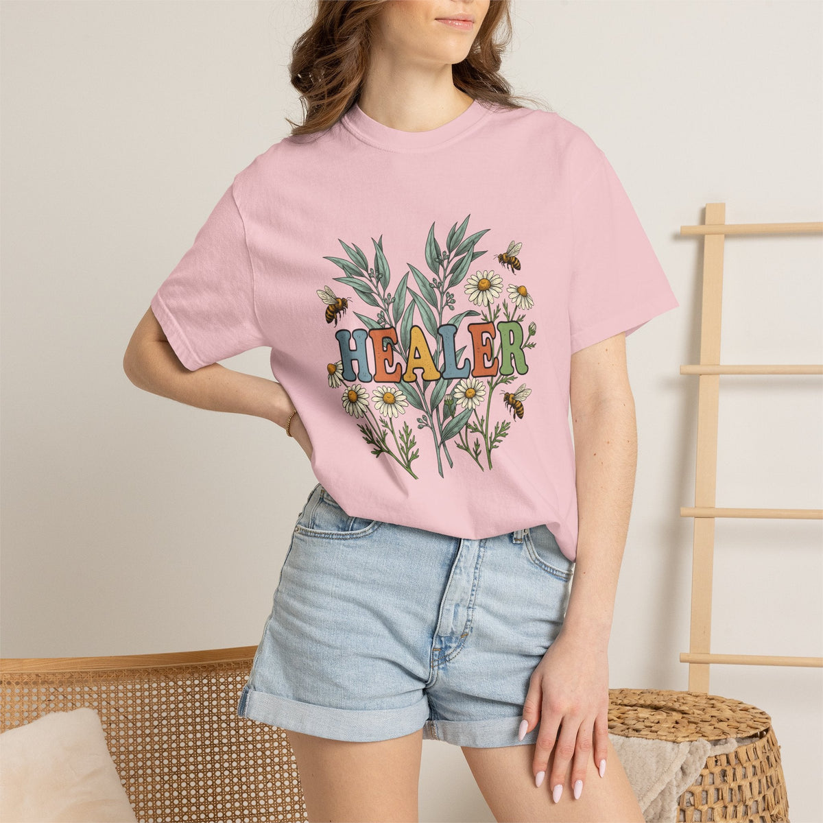 Wildflower Blossoms Bees Shirt Nurses Fitness Gift Women product image 12