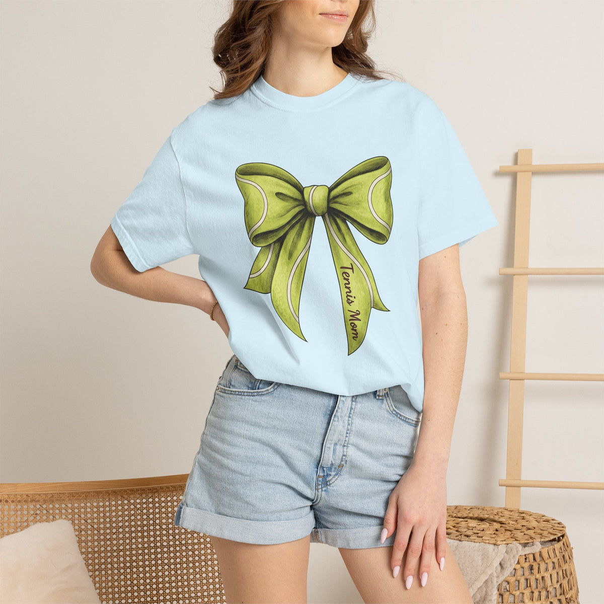Tennis Bow Shirt Mom Fitness Gift for Women Vintage Tee product image 9