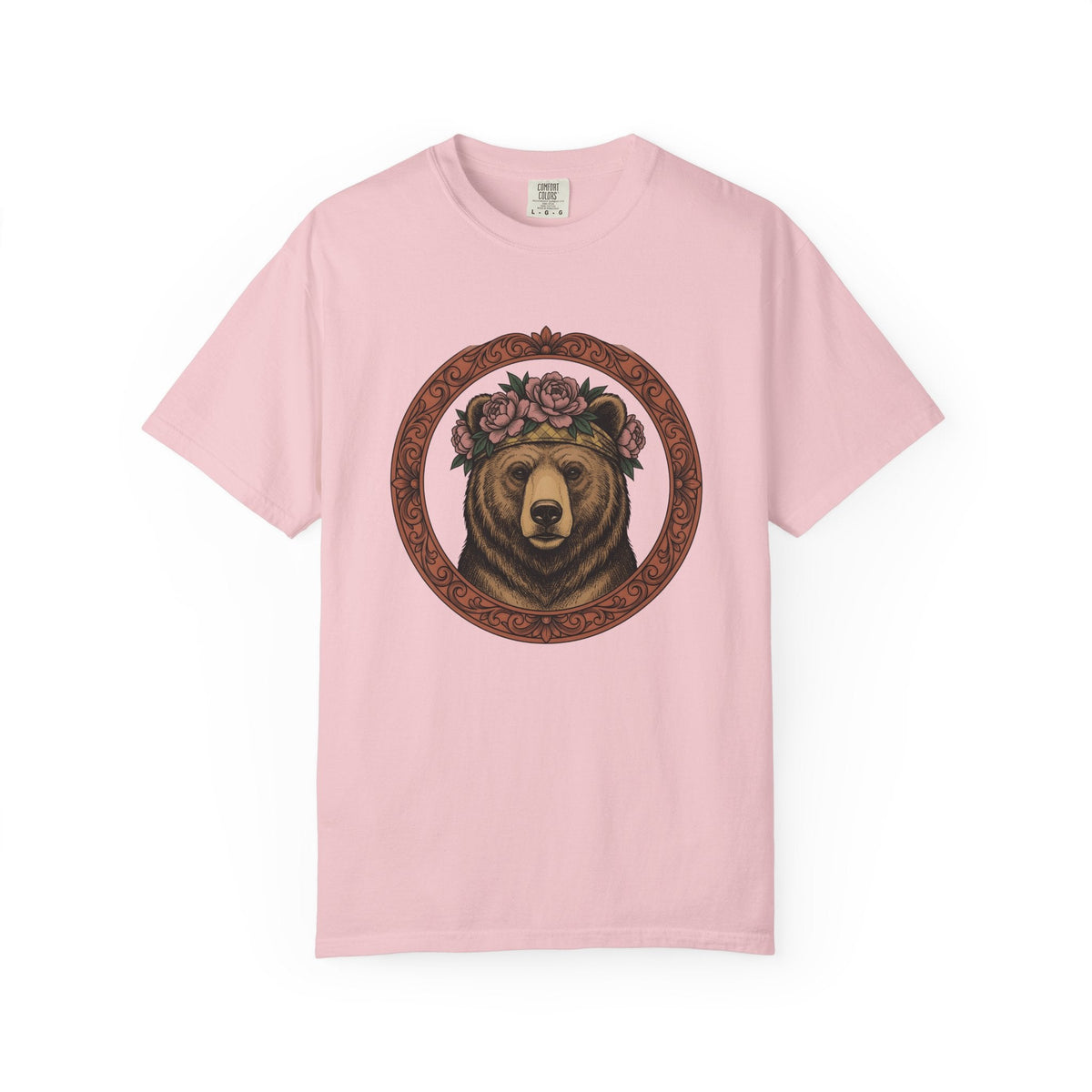 Bear Floral Crown Shirt Animals & Flowers Nature Unisex product image 3