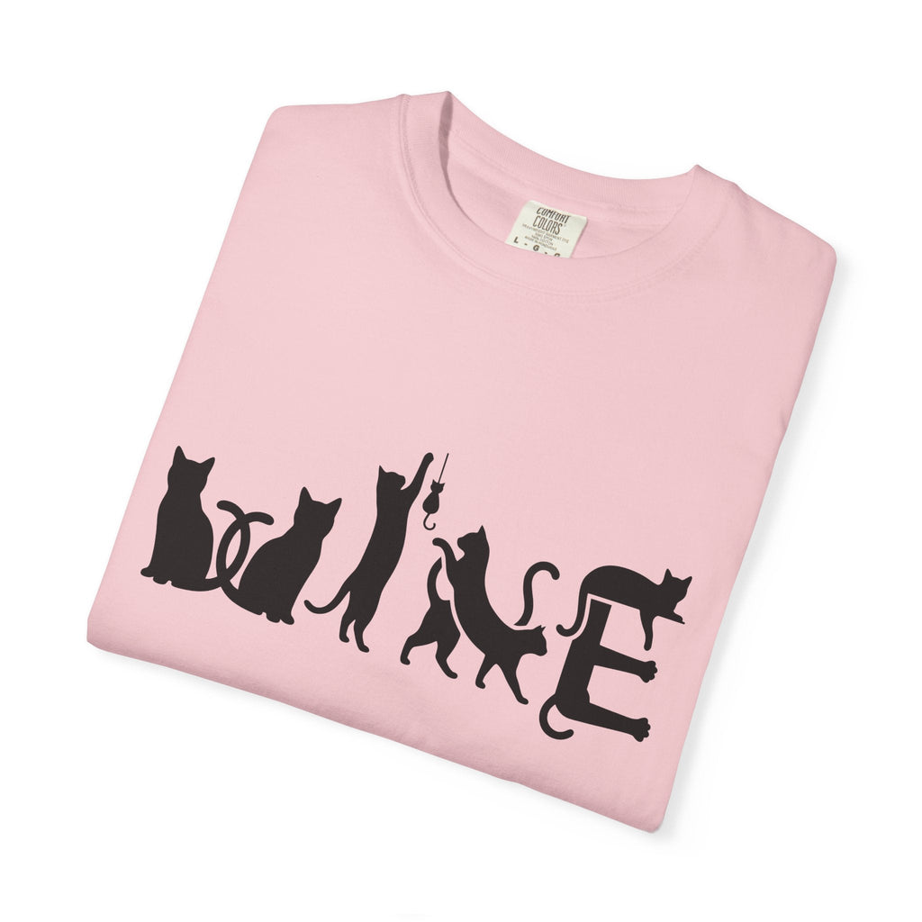 Cat Outline Shirt Animals Unisex Gift Simple Tee Kitten product image 11