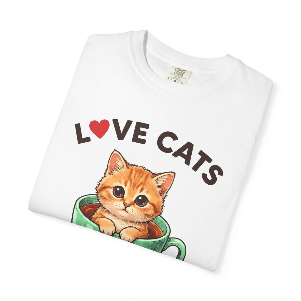 Kitty Teacup Shirt Cat Infusion Unisex Gift Playful Tee Cat Mug T-Shirt Cat Fan