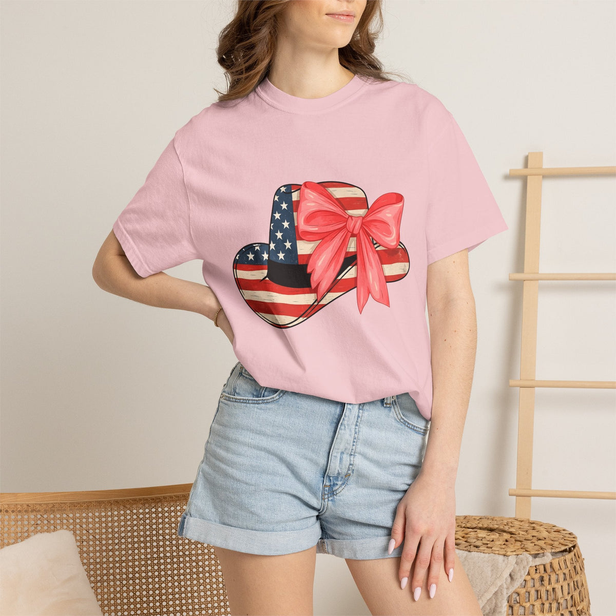 Patriotic Hat Shirt 4th Of July Patriotic Unisex Gift Vintage Tee Cap T-Shirt