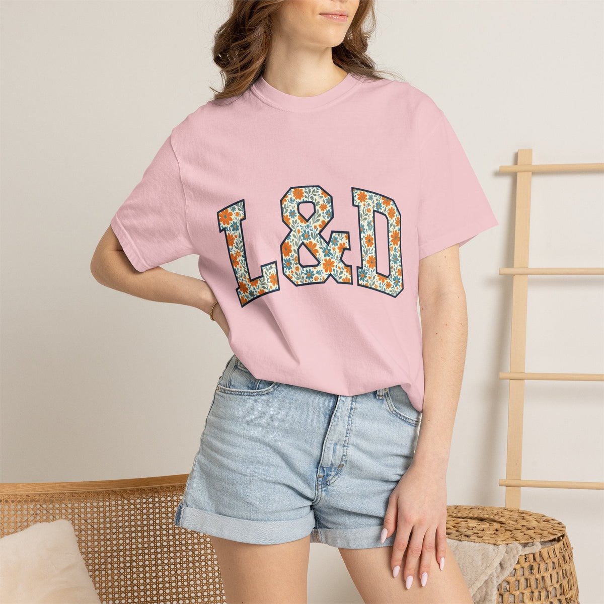 Flower Varsity Letters Shirt Nurses Blossoms Gift Women product image 12