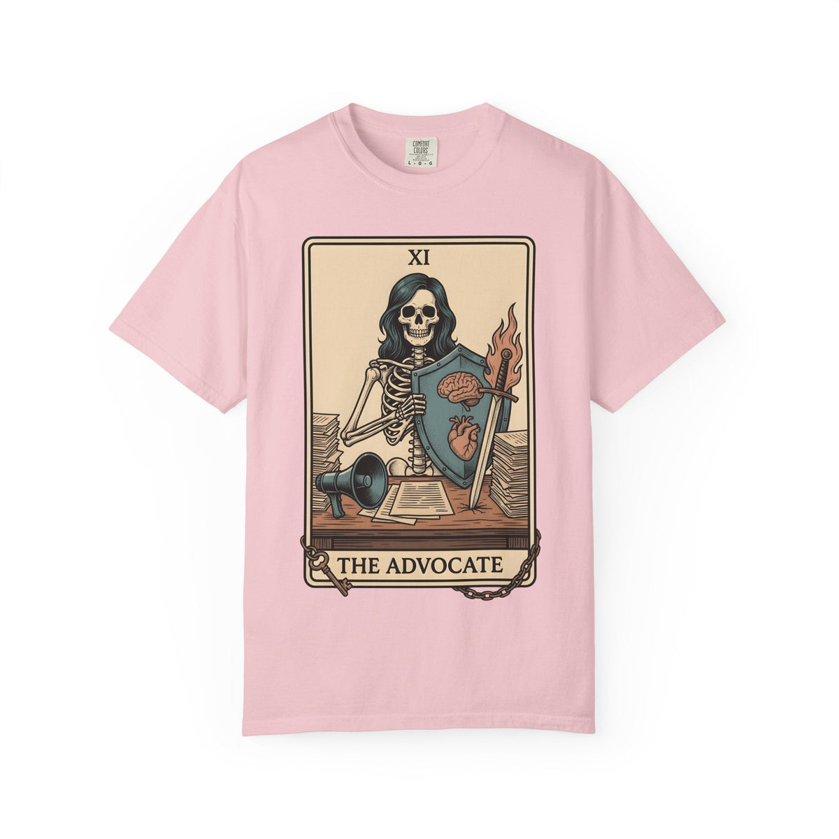 Skull Tarot Card Shirt Nurses Motivation Unisex Gift Ink product image 3