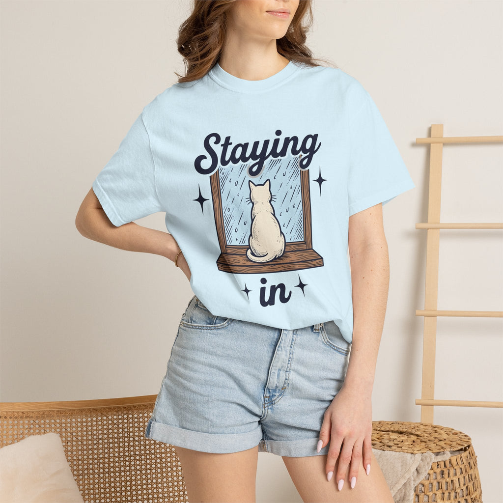 Cat Window Shirt Decor Gift Women Sketch Tee Perch T-Shirt product image 9