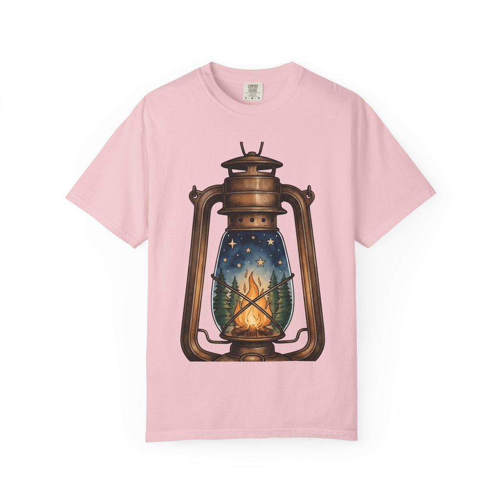 Antique Lantern Shirt Camping Nature Unisex Gift Cartoon product image 3