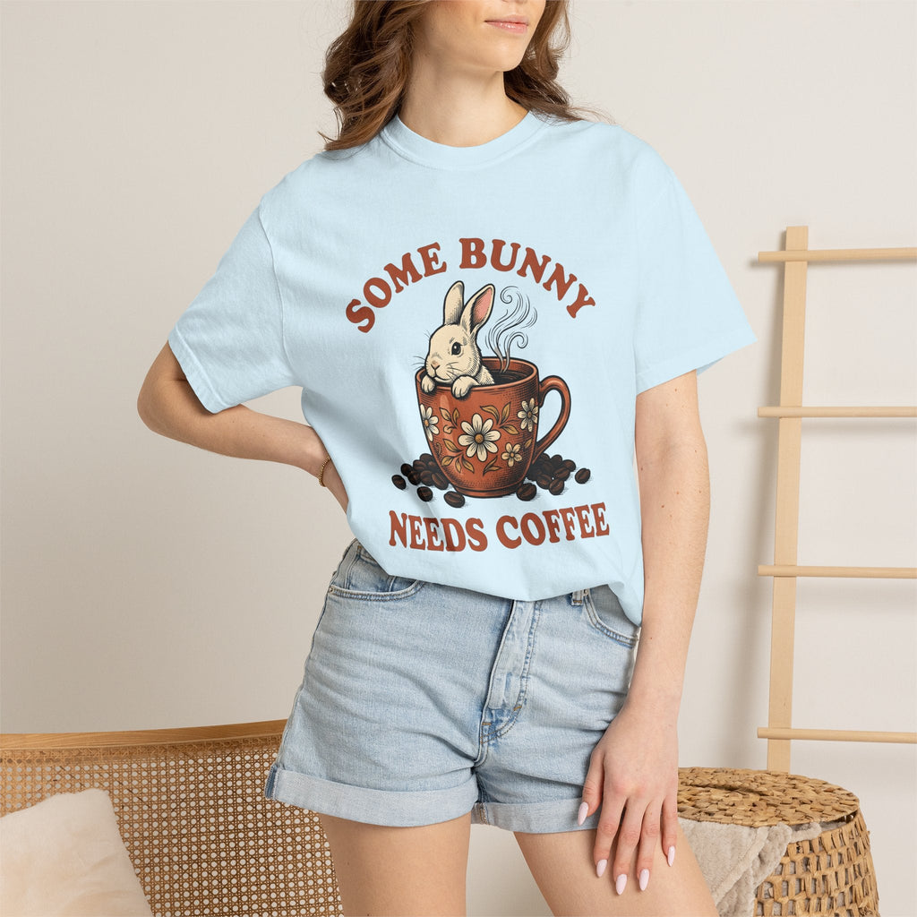 Hare Coffee Cup Shirt Easter Mocha Unisex Gift Farmhouse Tee Coffee Mug T-Shirt