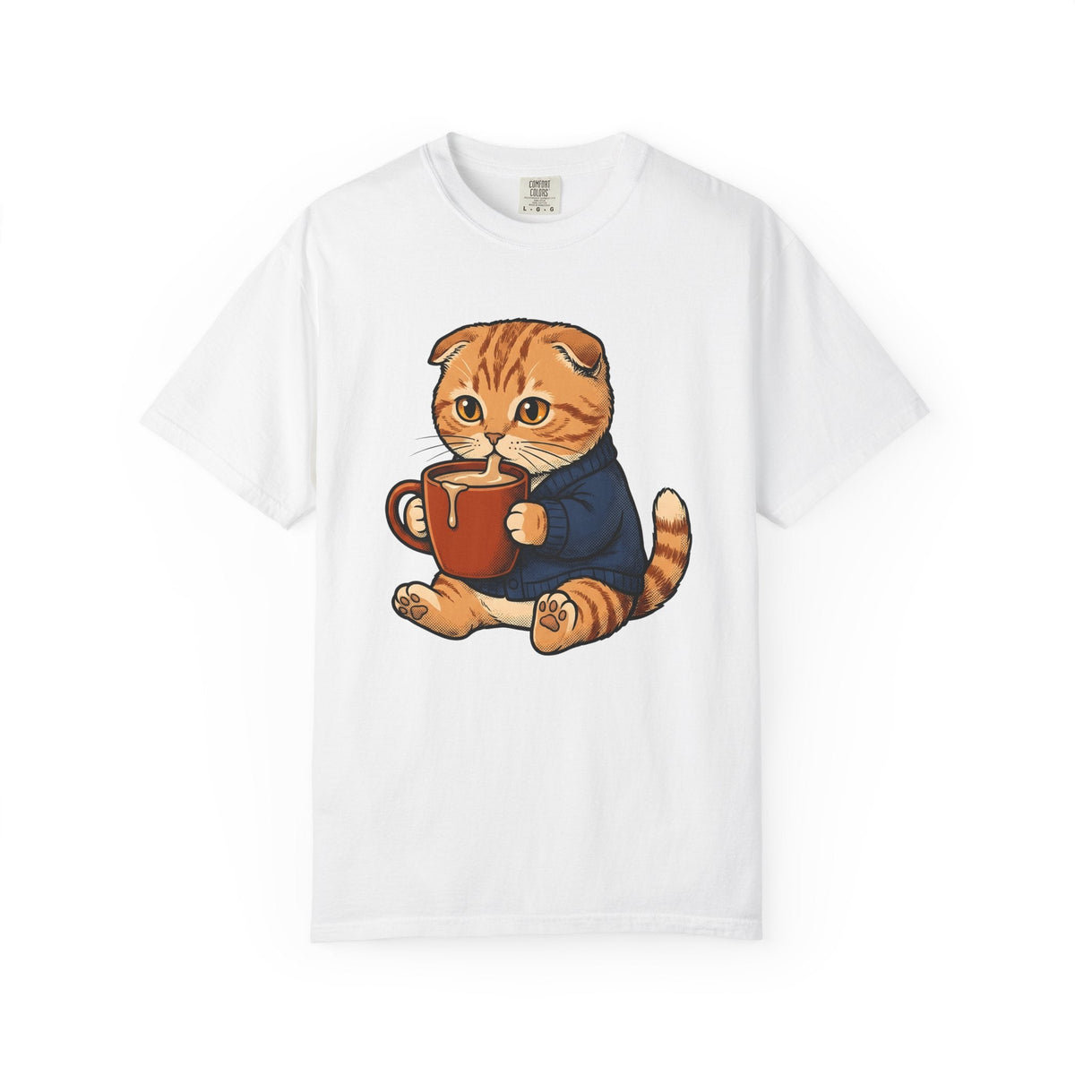 Feline Mocha Shirt Coffee Wildlife Unisex Gift Sweet Tee product image 1