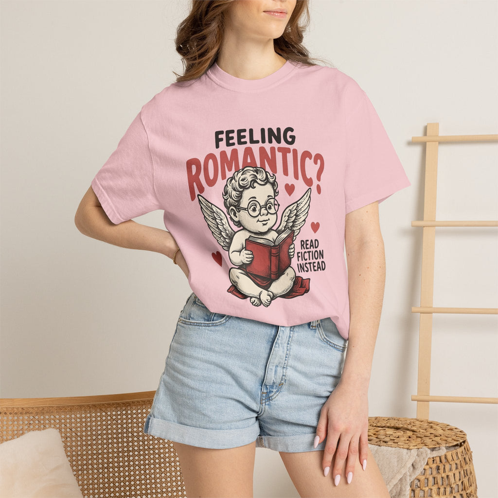 Cupid Reading Shirt Valentines Day Book Unisex Gift Vintage product image 12