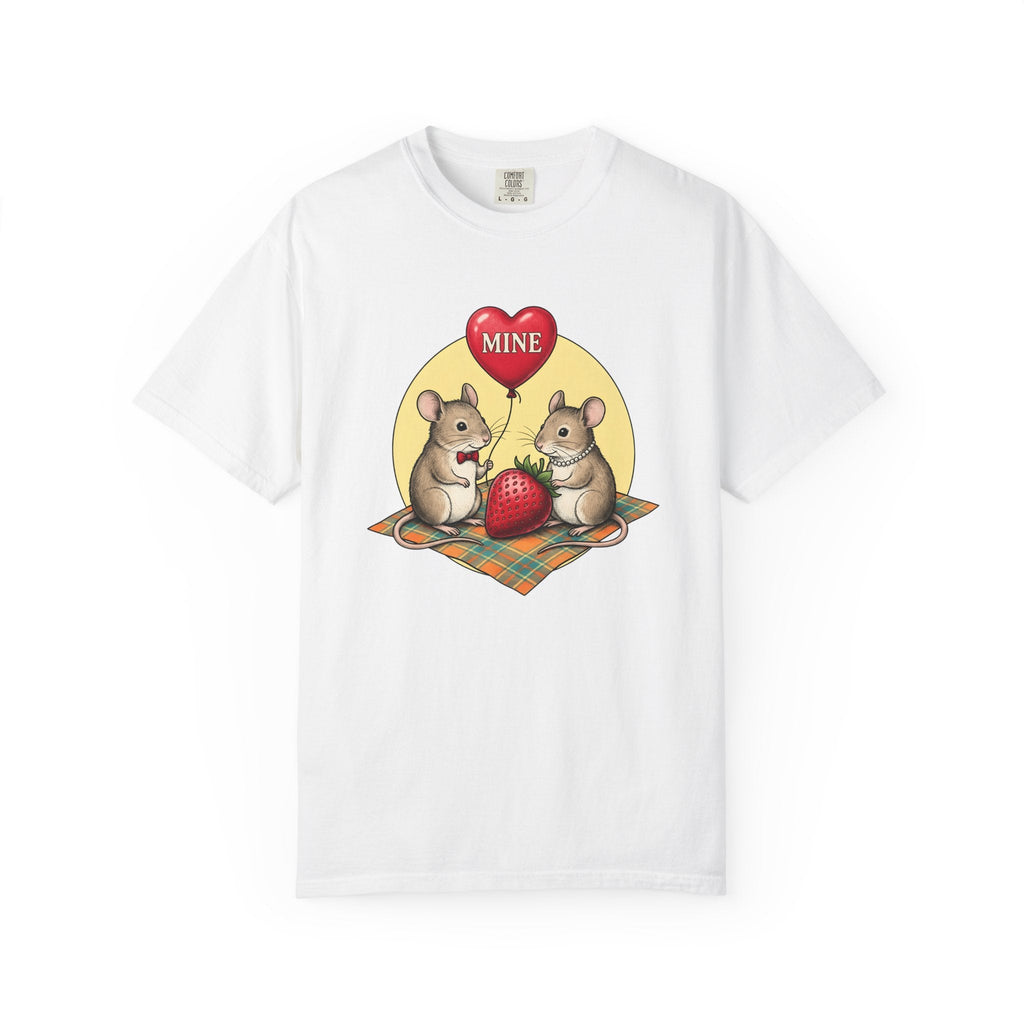 Mouse Pair Shirt St. Valentine's Day Love Unisex Gift Retro product image 1
