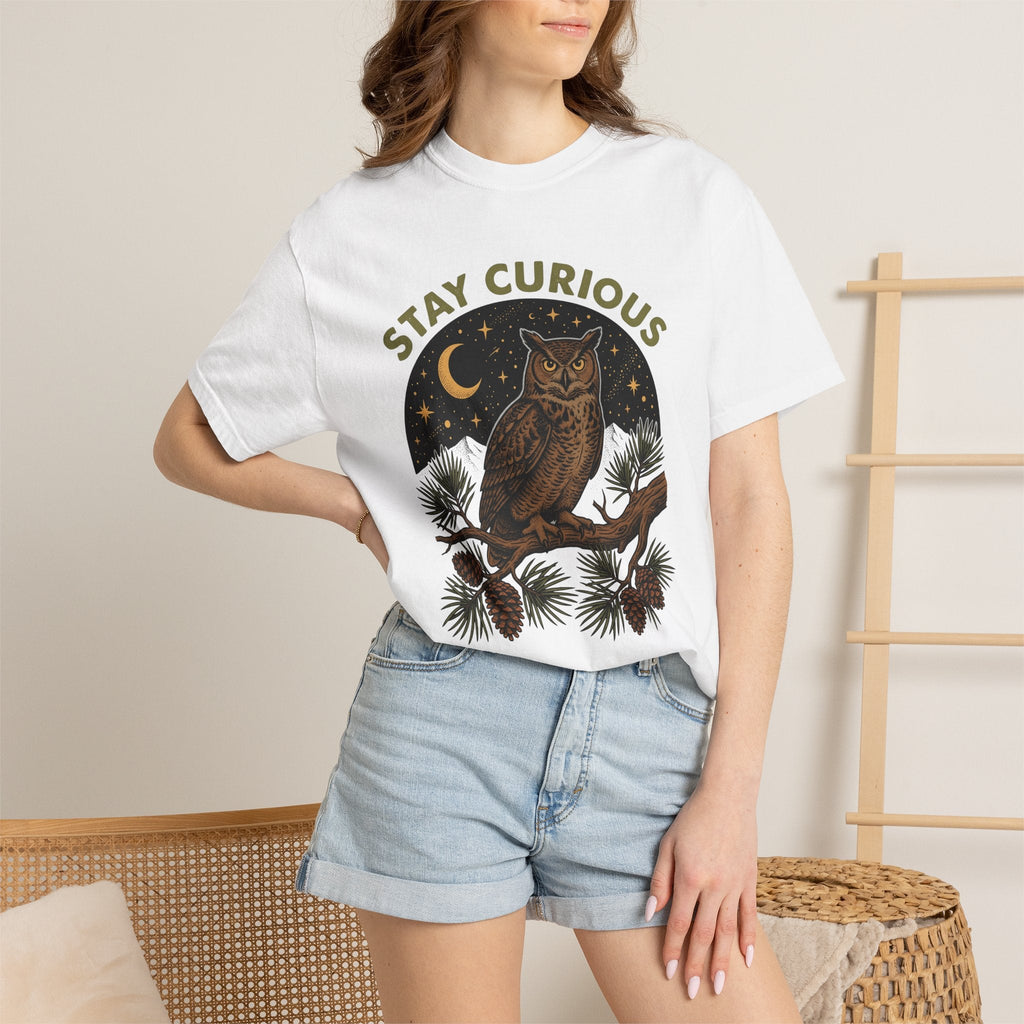 Owl Graphic Shirt Nature Woodland Unisex Gift Vintage Tee product image 6
