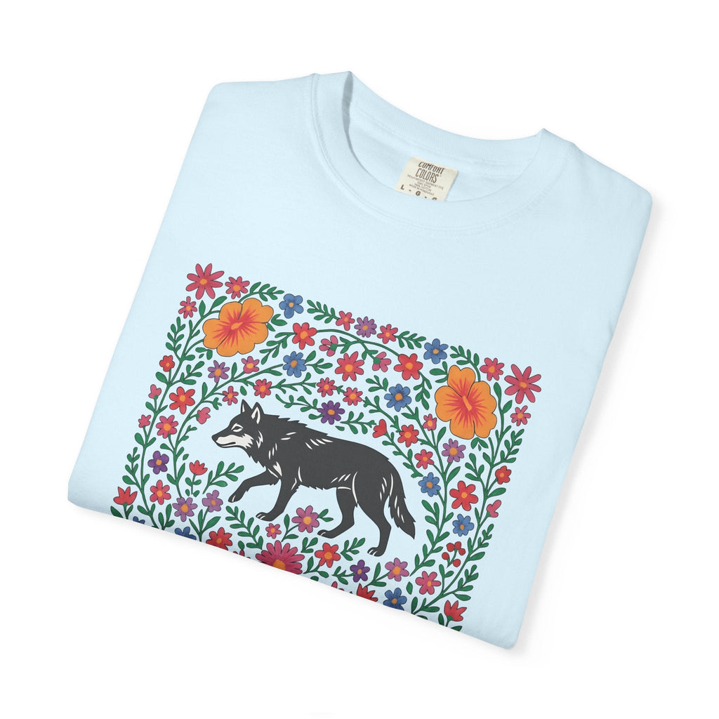 Wolf Bloom Shirt Animals & Flowers Wilderness Unisex Gift product image 8