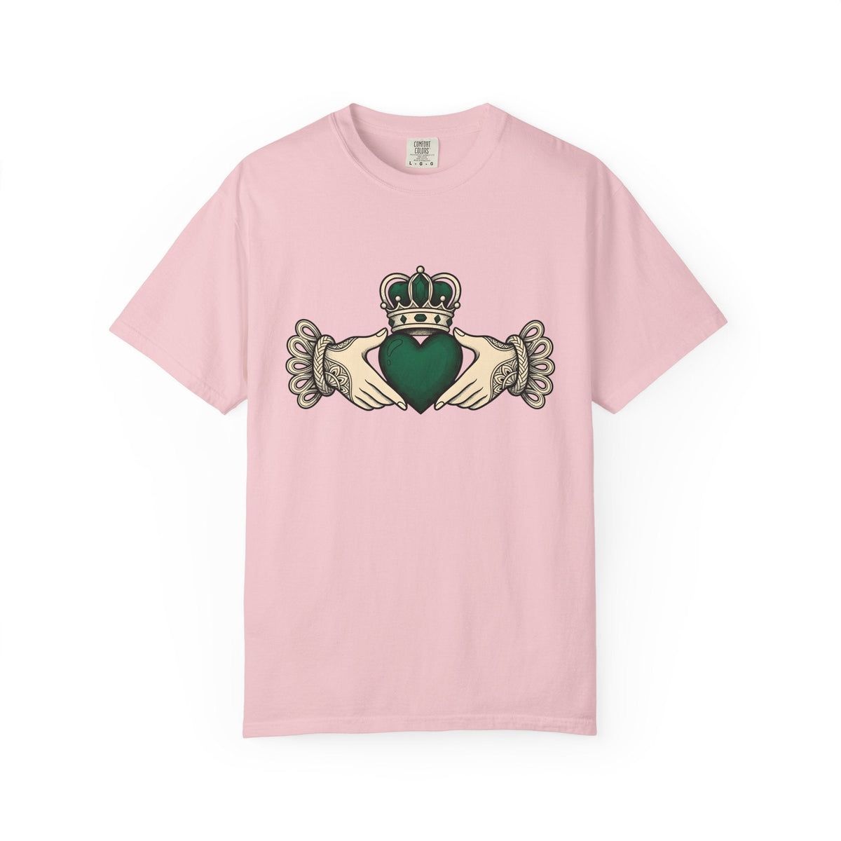 Claddagh Ring Shirt St Patrick's Day Celtic Gift Women Classic Tee Claddagh T-Shirt Irish Fan Claddagh Tshirt Celtic Graphic Retro Tiara