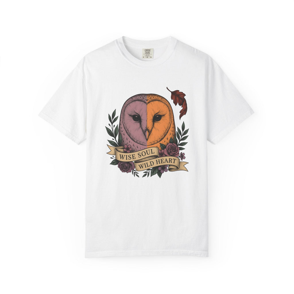 Owl Head Shirt Halloween Nature Gift Women Tattoo Tee product image 1