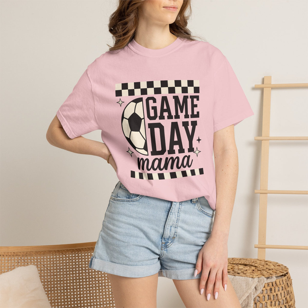 Soccer Ball Shirt Mom Sports Gift for Women Bold Graphic product image 12