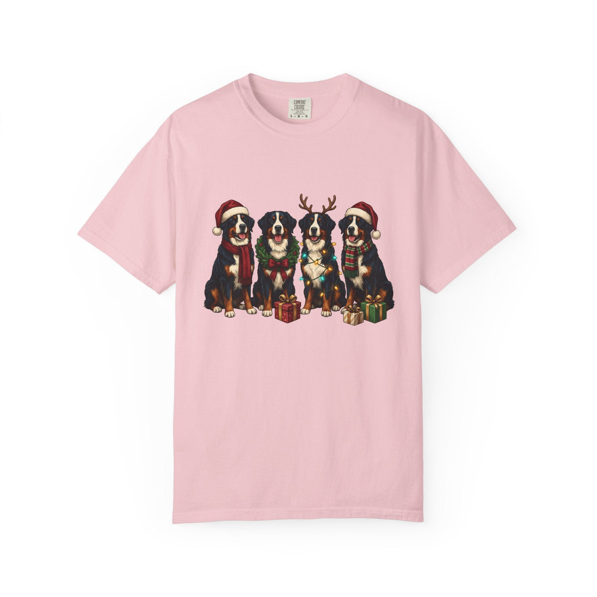 Bernese Mountain Dog Shirt Christmas Gift Women Holiday product image 3