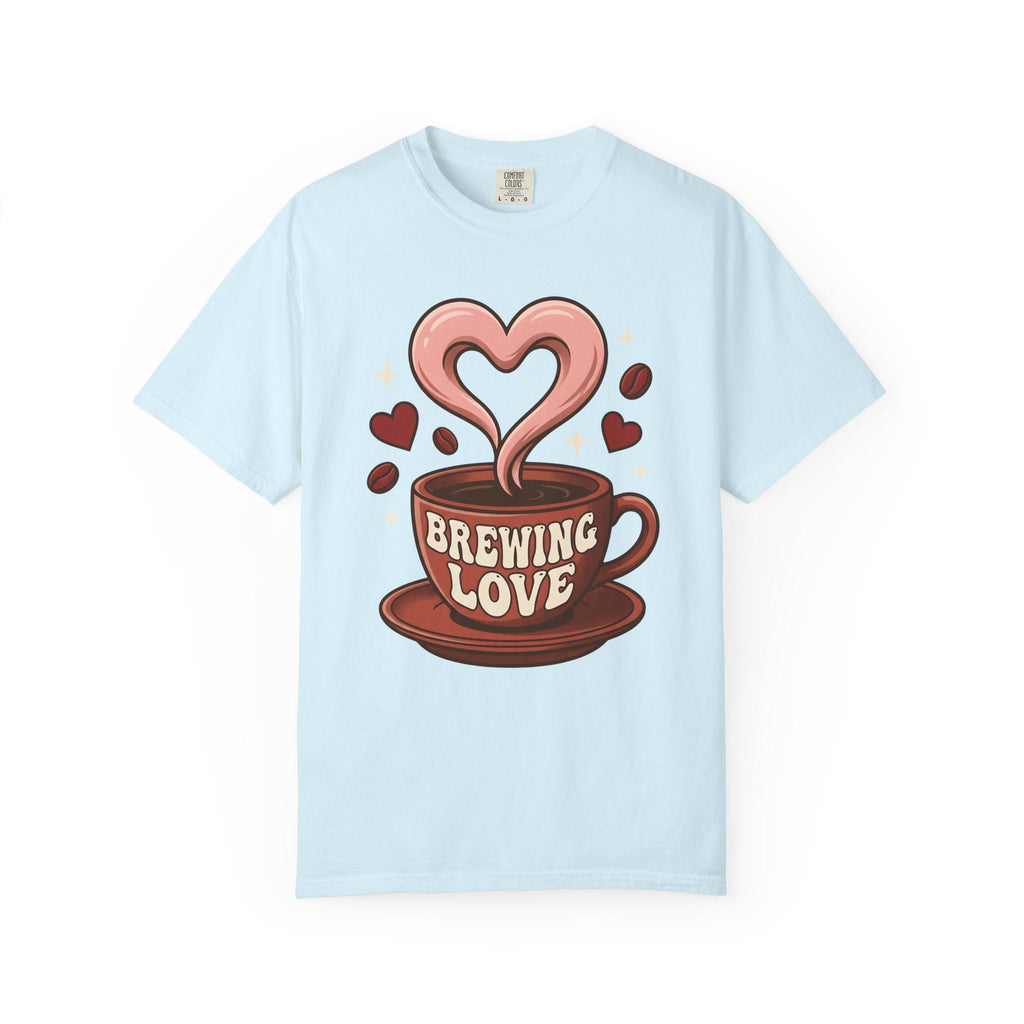 Coffee Cup Heart Shirt Valentines Day Coffee Gift Women Cartoon Tee Mug T-Shirt Valentine Fan Coffee Cup Tshirt Coffee Design Retro Coffee