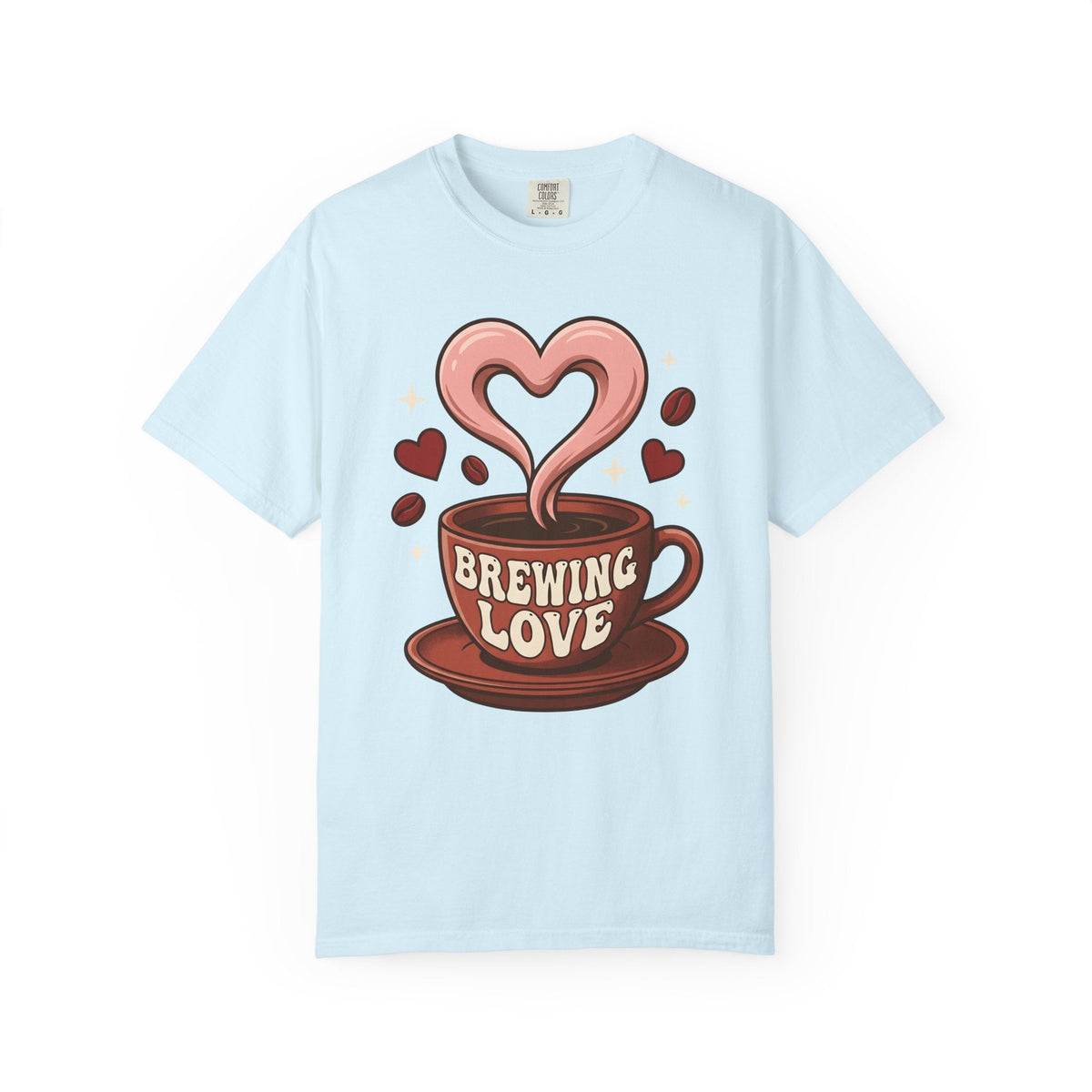 Coffee Cup Heart Shirt Valentines Day Coffee Gift Women Cartoon Tee Mug T-Shirt Valentine Fan Coffee Cup Tshirt Coffee Design Retro Coffee