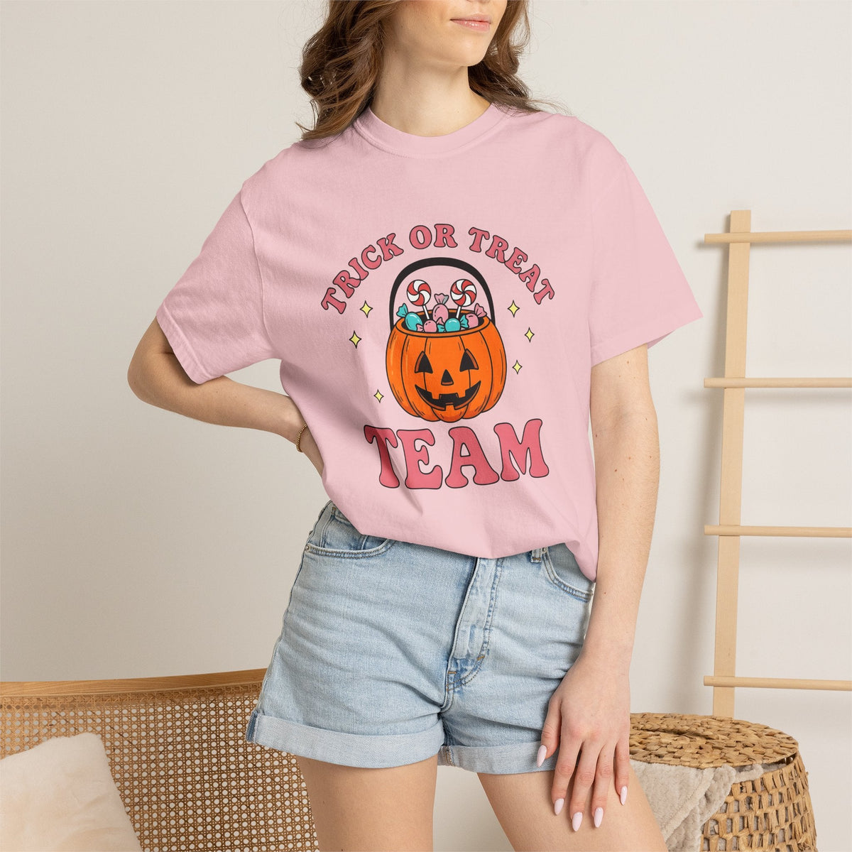 Halloween Candy Bucket Shirt Gathering Unisex Gift Sketch product image 13
