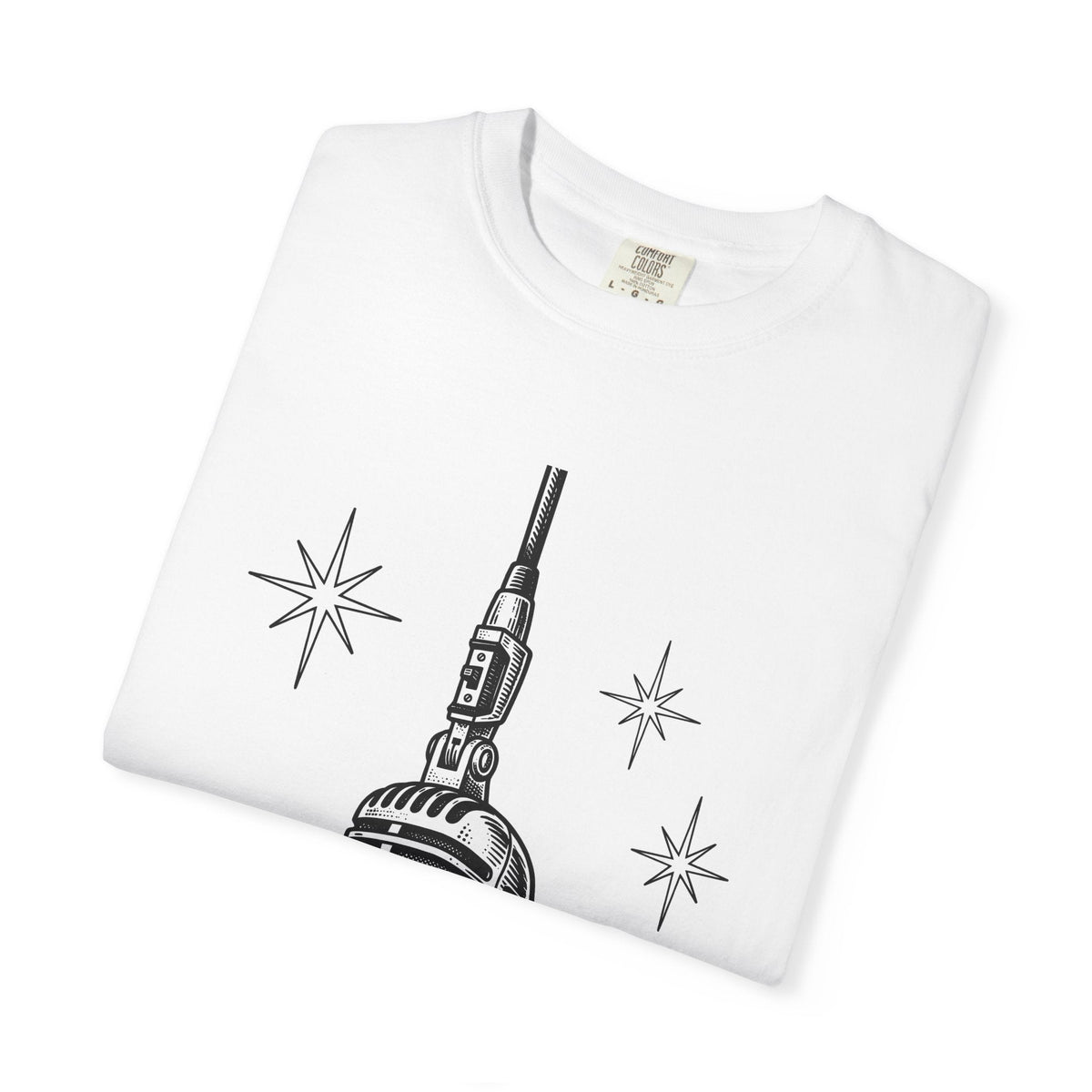 Old Microphone Shirt Music Performer Unisex Gift Line Art product image 5