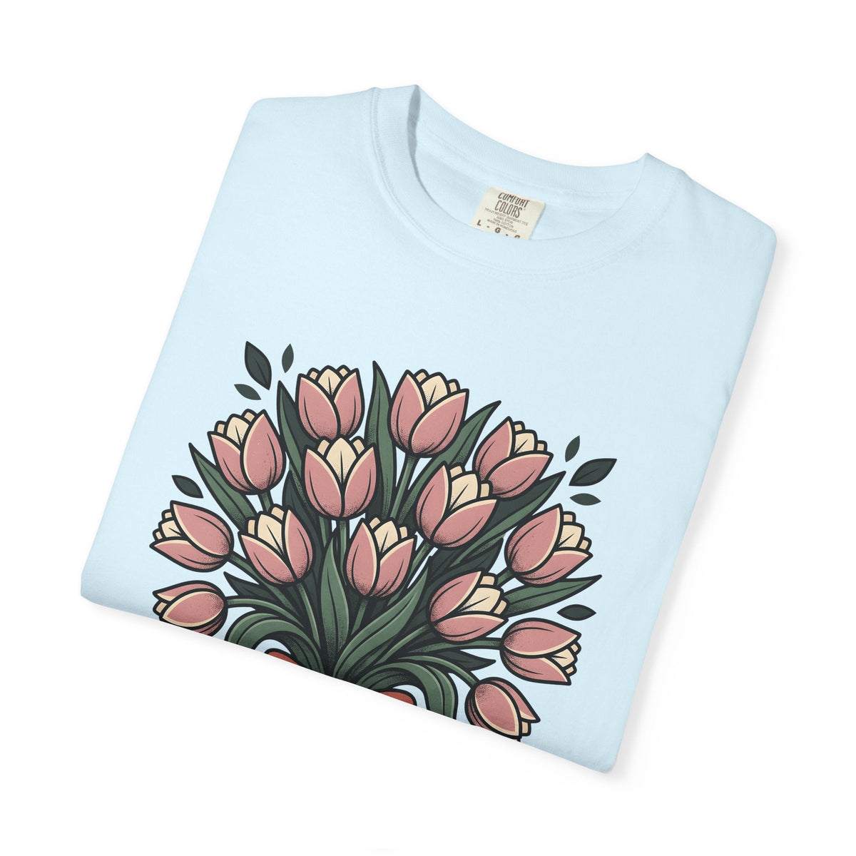 Tulip Flowers Shirt Easter Garden Unisex Gift Folk Tee product image 8