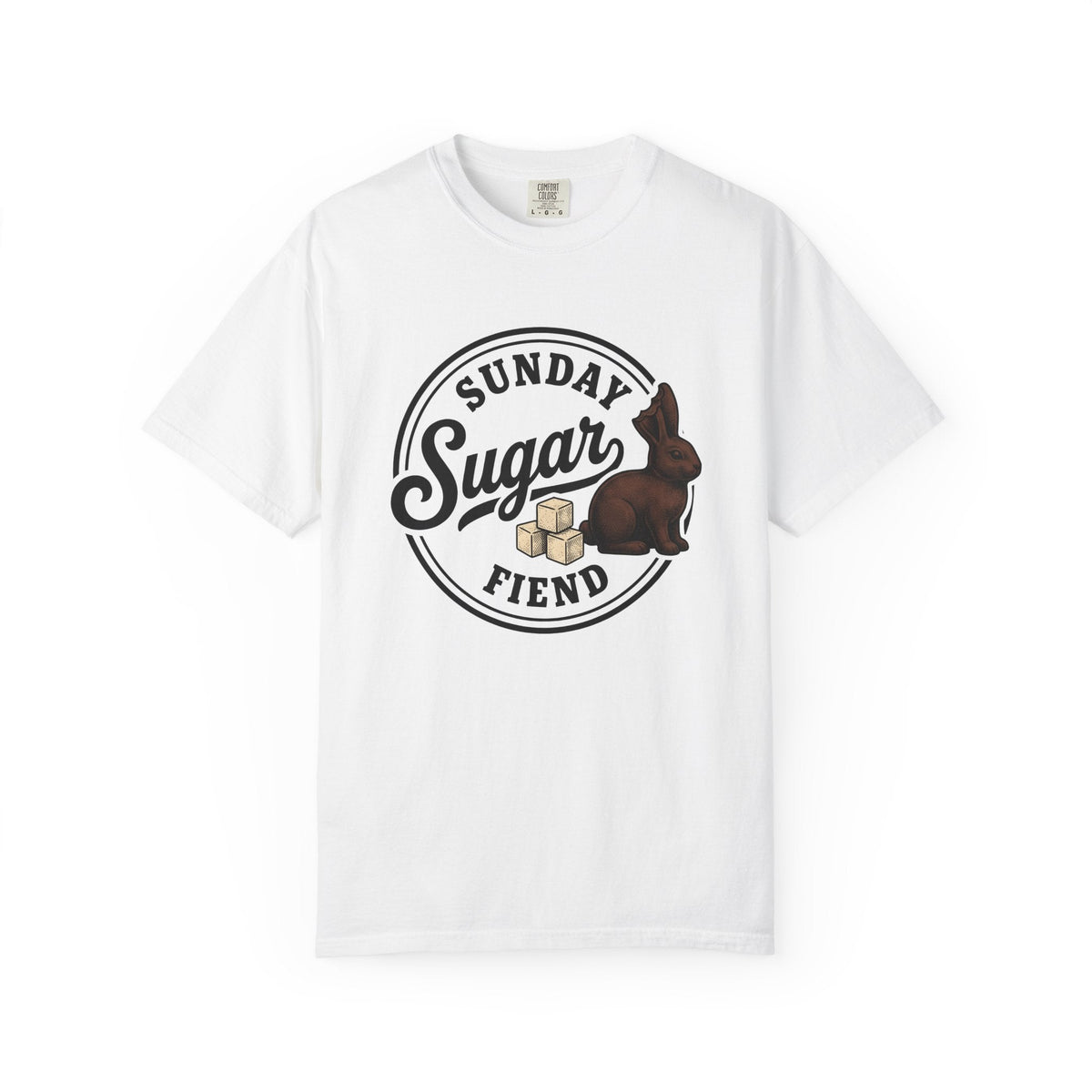Chocolate Rabbit Shirt Easter Sweets Unisex Gift Retro Tee product image 1