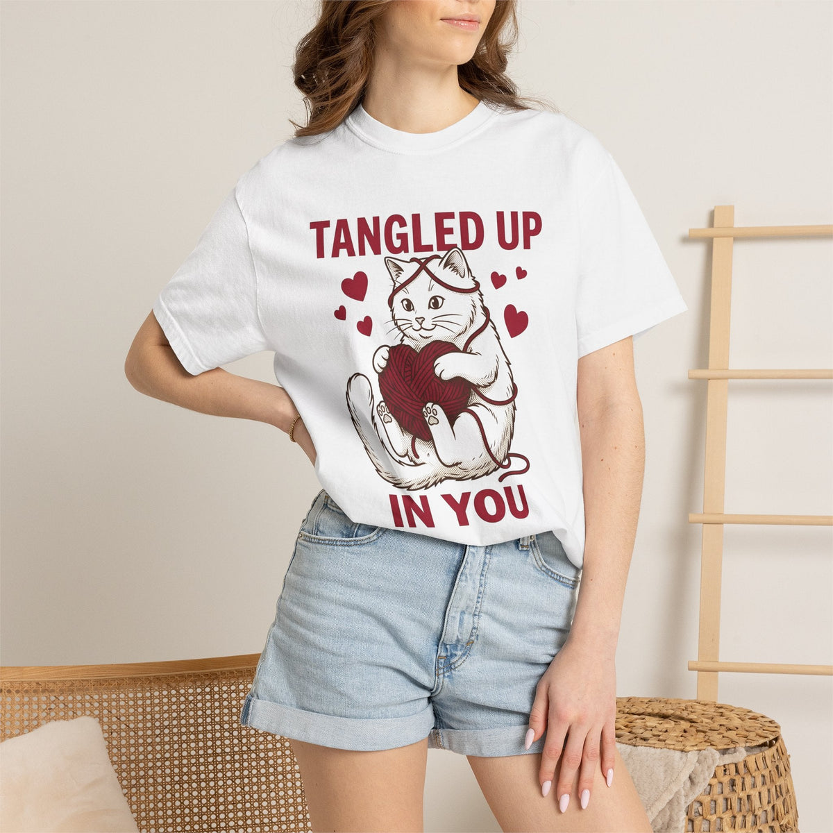 Kitten Wool Shirt Cat Romance Unisex Gift Sketch Tee Woolly product image 6