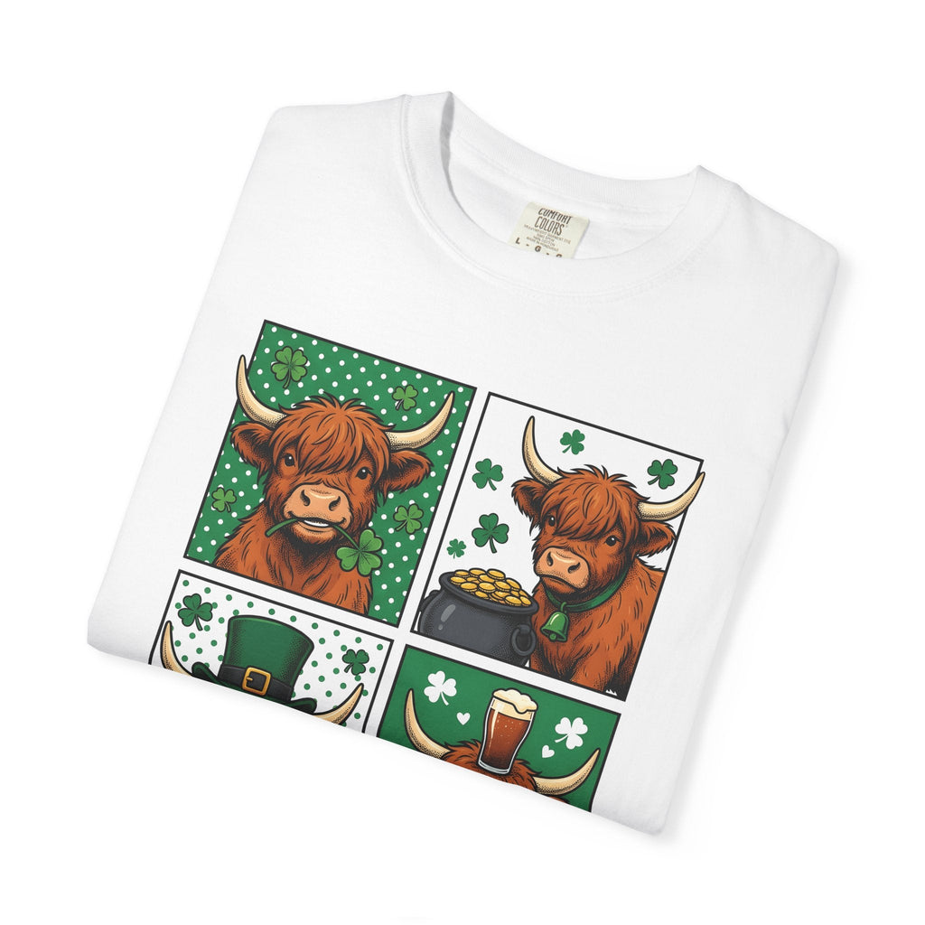 Highland Cow Shirt St Patrick's Day Animal Unisex Gift product image 5