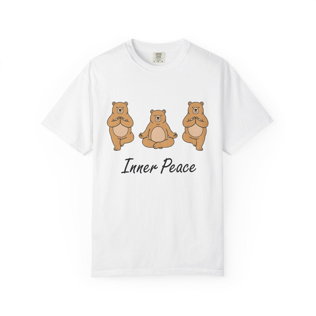 Meditation Bear Shirt Yoga Wildlife Unisex Gift Kawaii Tee product image 1