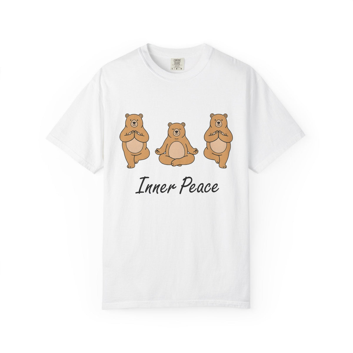 Meditation Bear Shirt Yoga Wildlife Unisex Gift Kawaii Tee product image 1