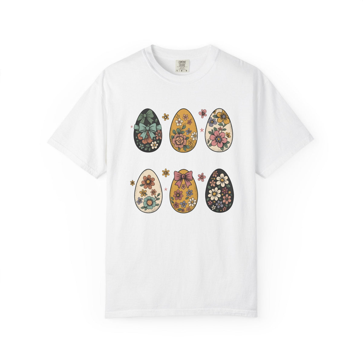 Flower Eggs Shirt Easter Garden Unisex Gift Hippie Tee Egg product image 1